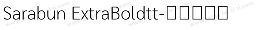 Sarabun ExtraBoldtt字体转换